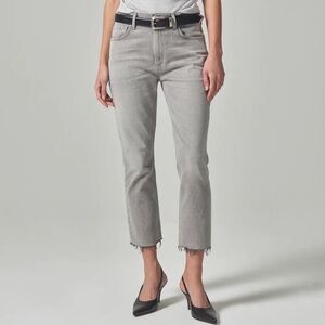 NWT Citizens of Humanity Isola Straight Crop Quartz Grey